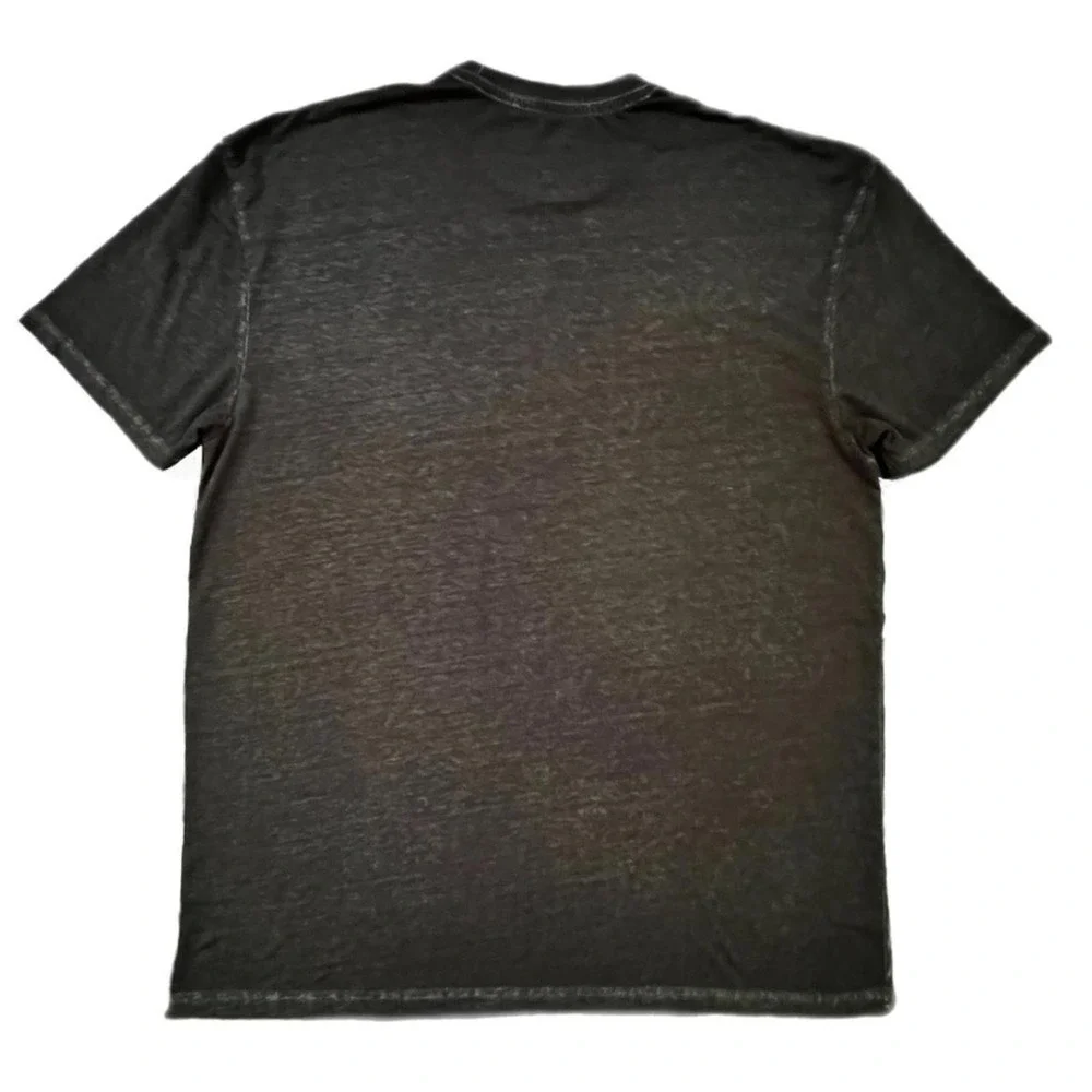 Hard Rock Hotel T-Shirt Charcoal Biloxi Graphic Logo Burnout XL